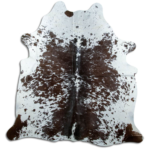 Peau de vache noire et blanche XL
