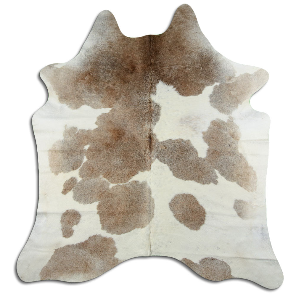Peau de vache marron et blanche XXL