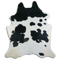 Peau de vache noire et blanche XXL