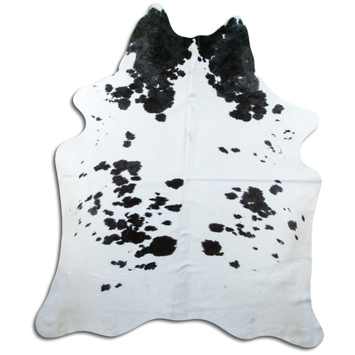 Peau de vache noire et blanche XXL