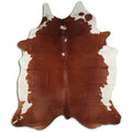 Peau de vache marron et blanche XXL