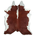 Peau de vache marron et blanche XXL