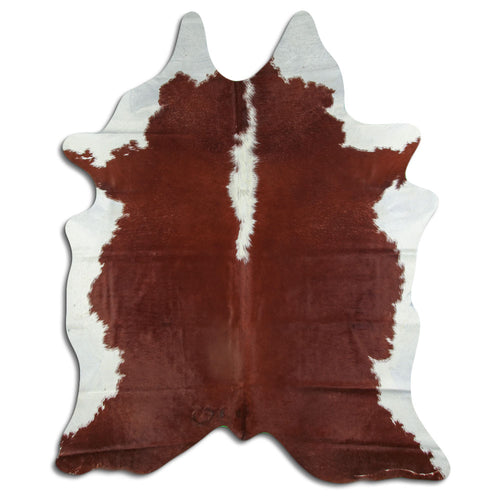Peau de vache marron et blanche XXL