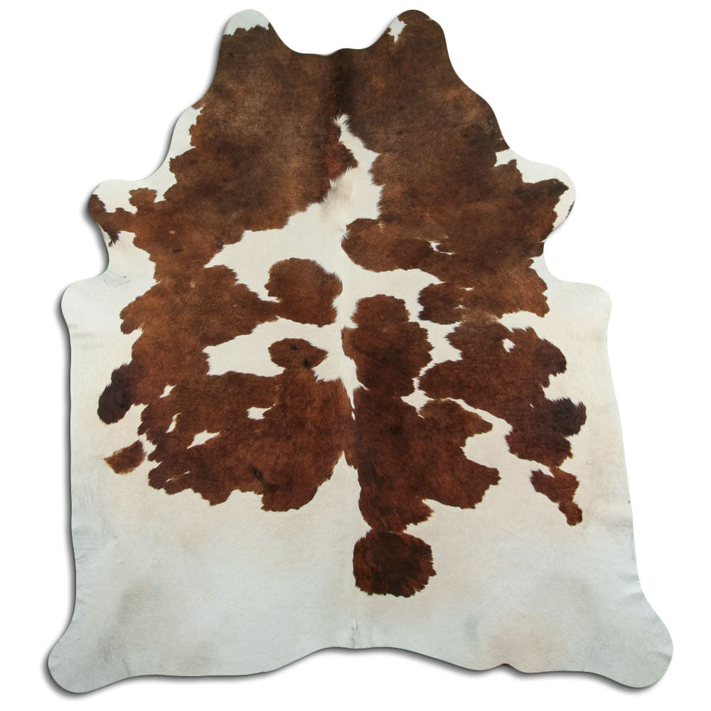 Peau de vache marron et blanche XXL
