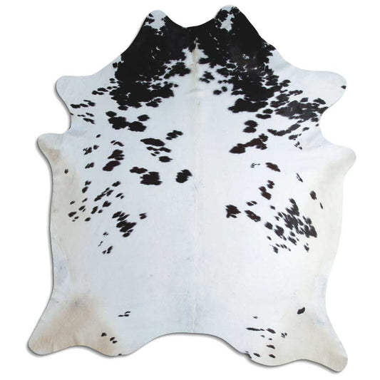 Peau de vache noire et blanche XXL