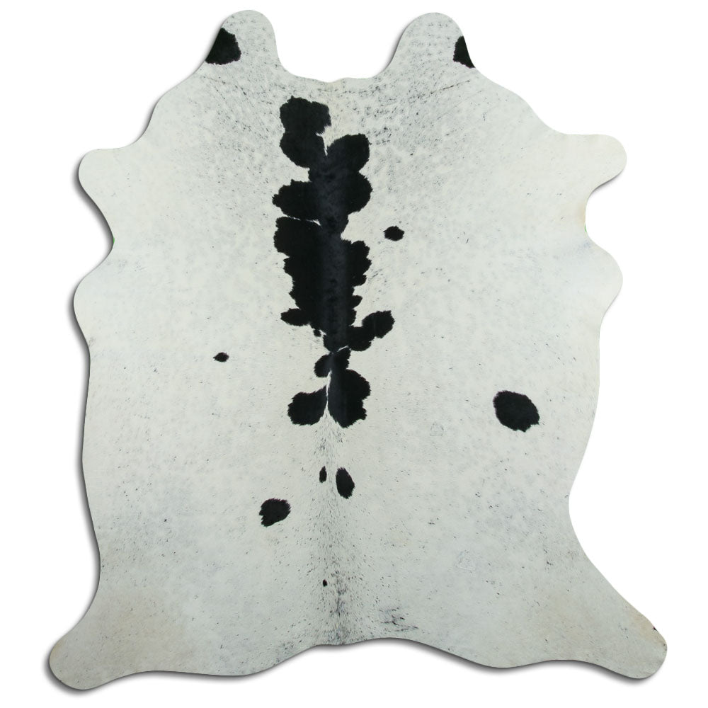 Peau de vache noire et blanche XXL