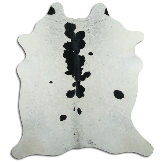 Peau de vache noire et blanche XXL
