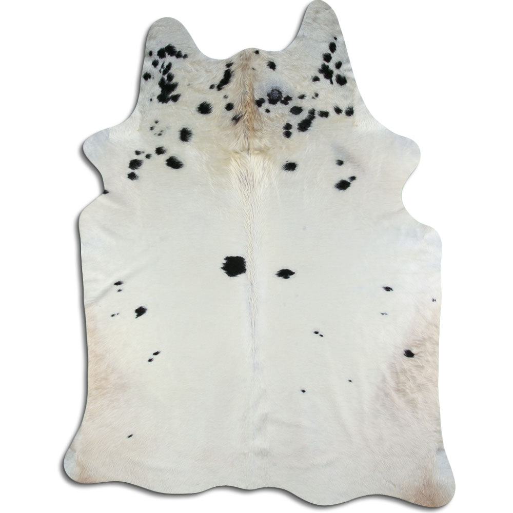 Peau de vache noire et blanche XXL
