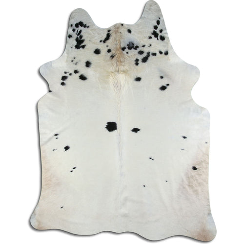 Peau de vache noire et blanche XXL