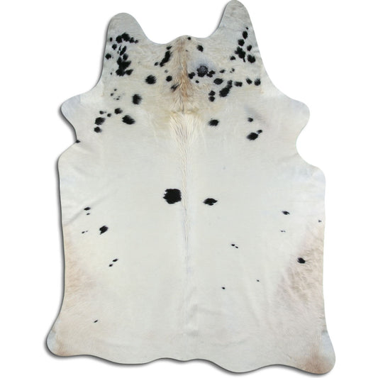 Peau de vache noire et blanche XXL
