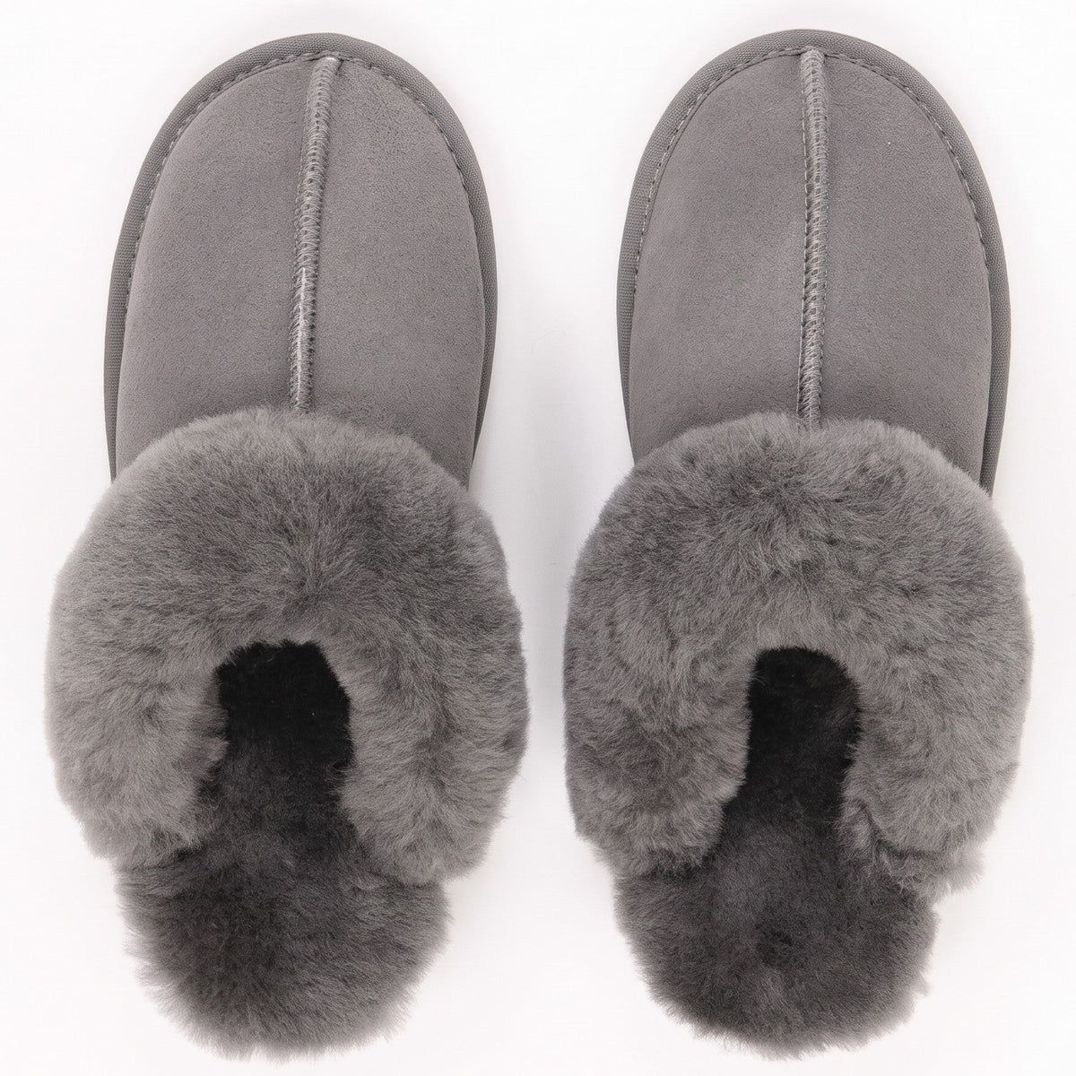 Chaussons en peau de mouton | Gris