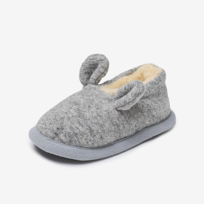 Chaussons enfant en mérinos « Souris »