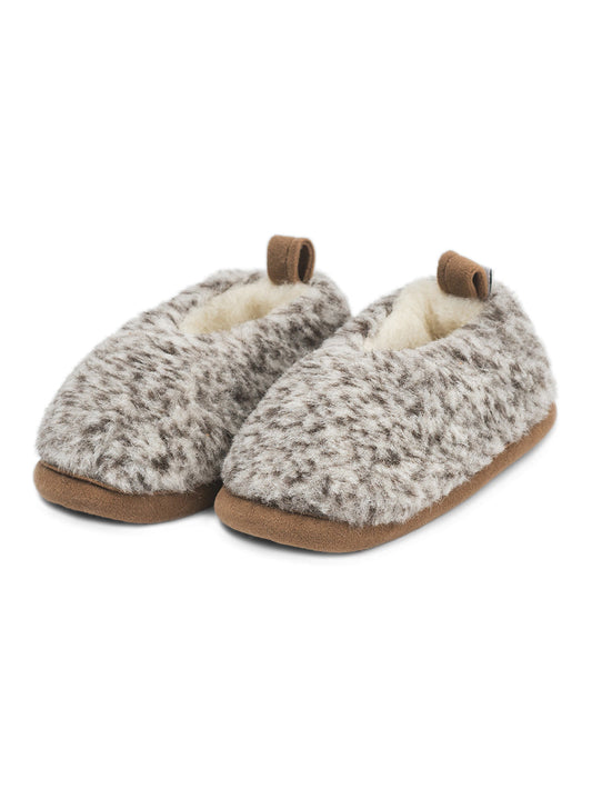Chaussons enfant en mérinos « Tigre »