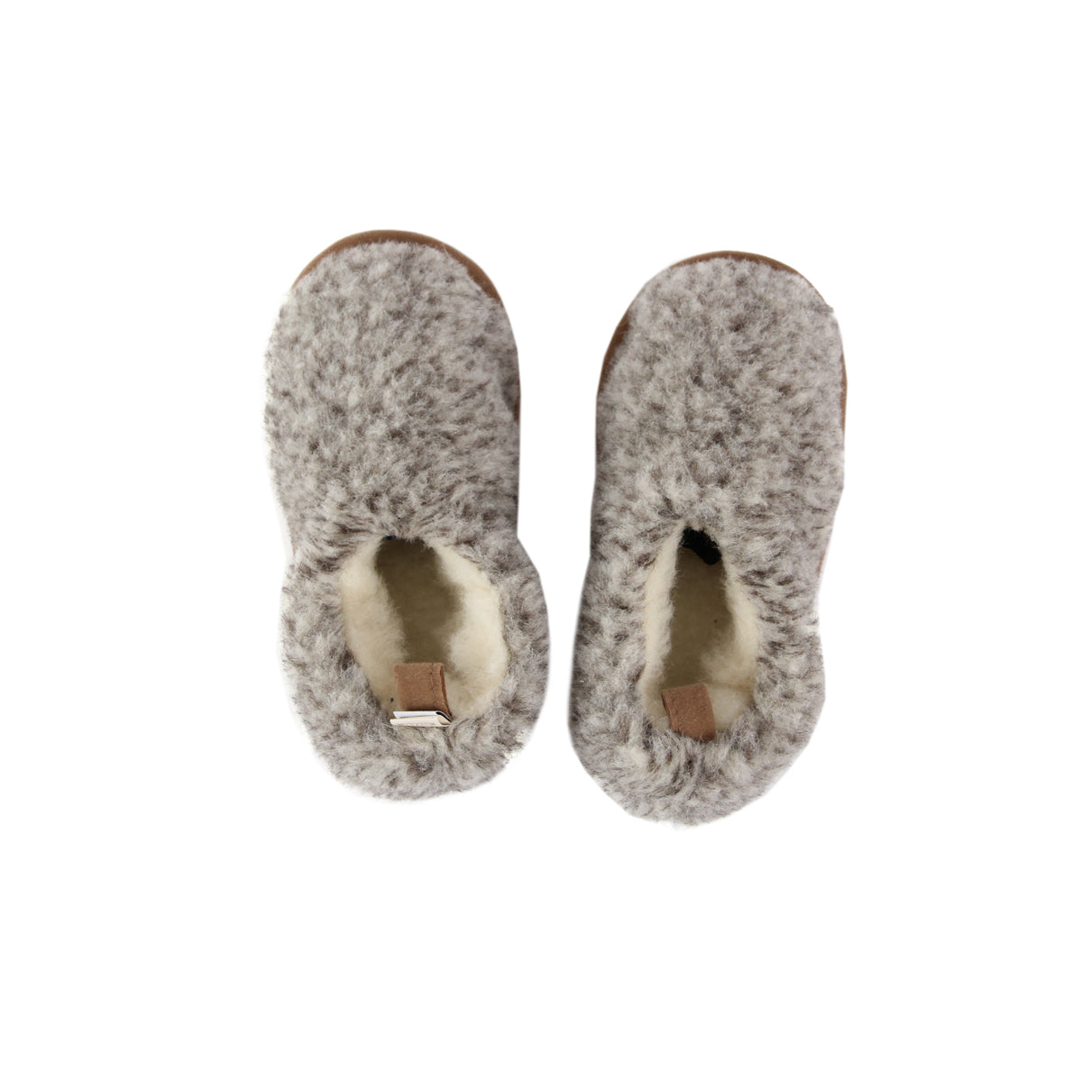 Chaussons enfant en mérinos « Tigre »