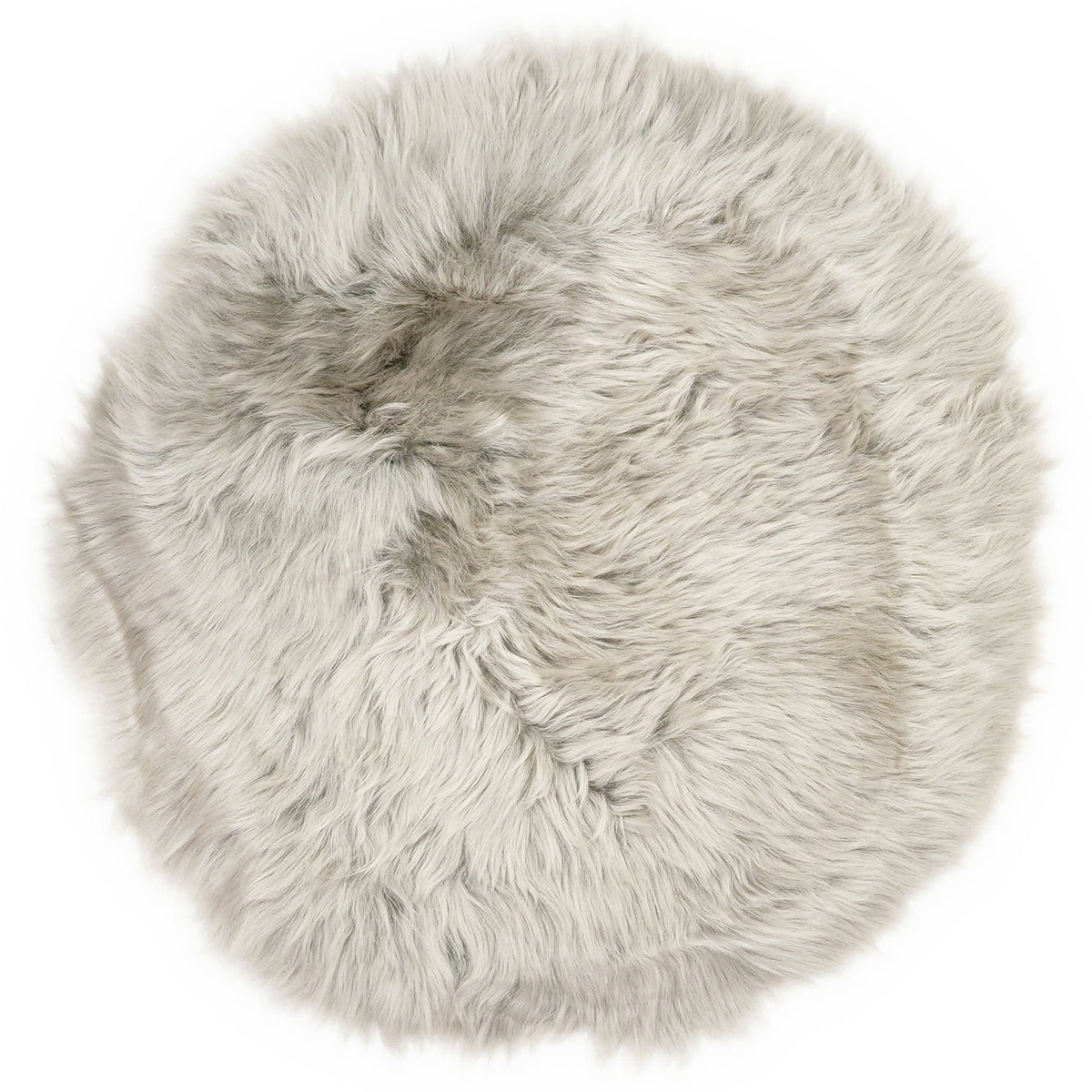 Galette de chaise en peau de mouton, Gris clair