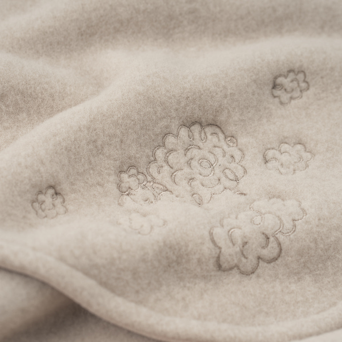 Couverture bébé en mérinos « Mouton » beige