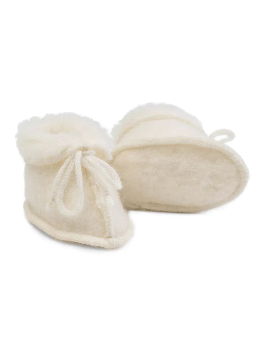 Chaussons bébé en mérinos « Fluff »