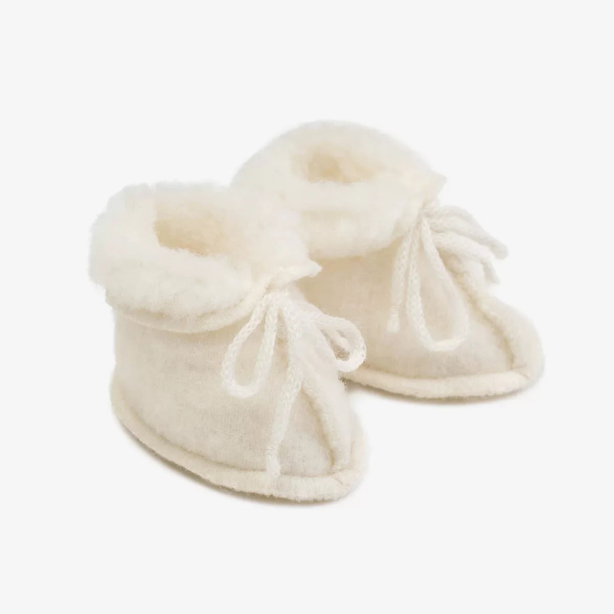Chaussons bébé en mérinos « Fluff »