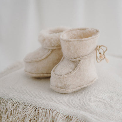 Chaussons bébé en mérinos