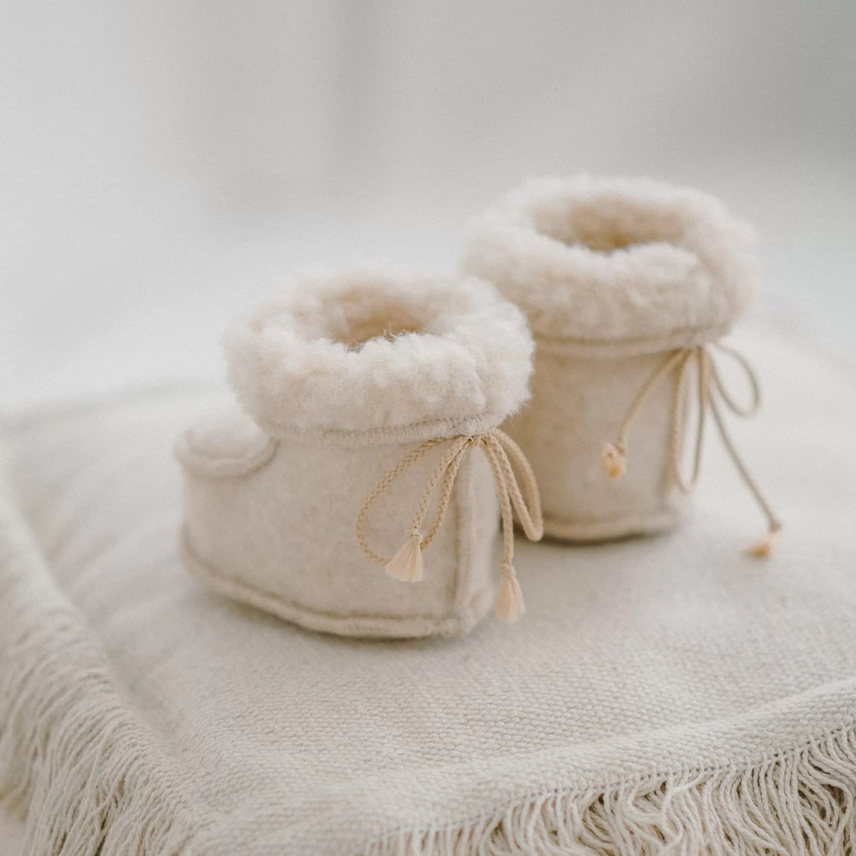 Chaussons bébé en mérinos