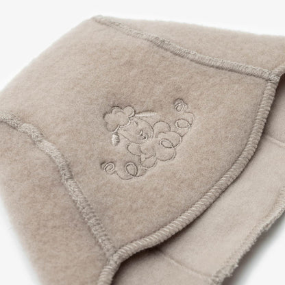Bonnet bébé « Mouton » avec broderie; beige