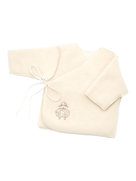 Gilet bébé « Mouton » avec broderie; écru