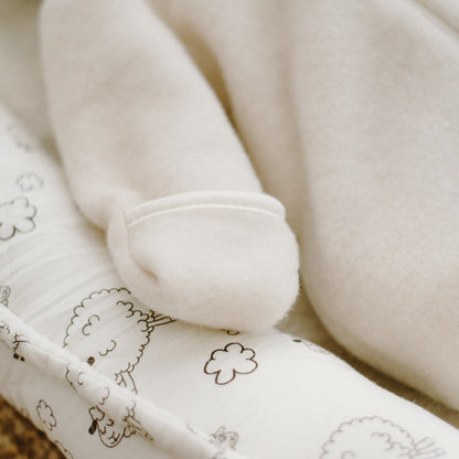 Combinaison bébé « Mouton »; écru