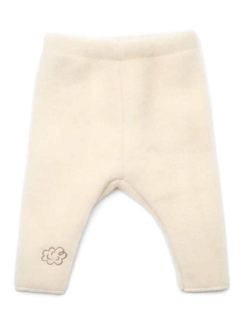 Pantalon bébé « Mouton » avec broderie; écru
