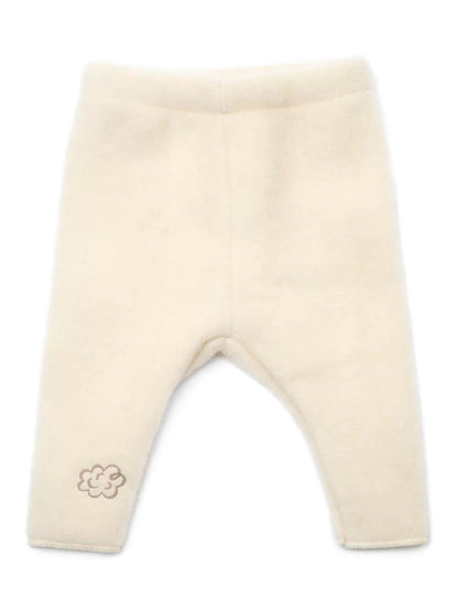 Pantalon bébé « Mouton » avec broderie; écru