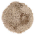 Galette de chaise en peau de mouton, Moka