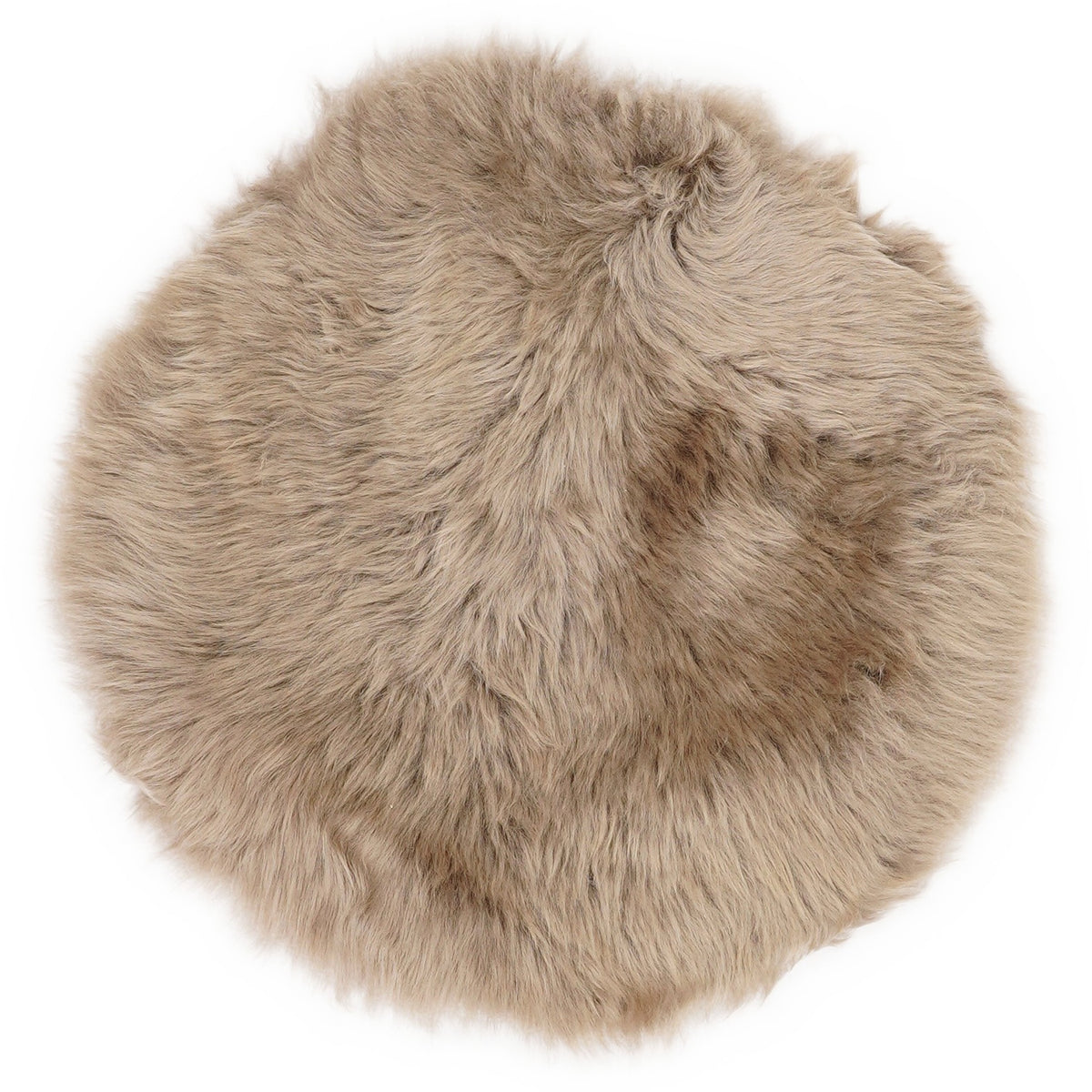 Galette de chaise en peau de mouton, Moka