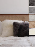 Coussin en peau de mouton