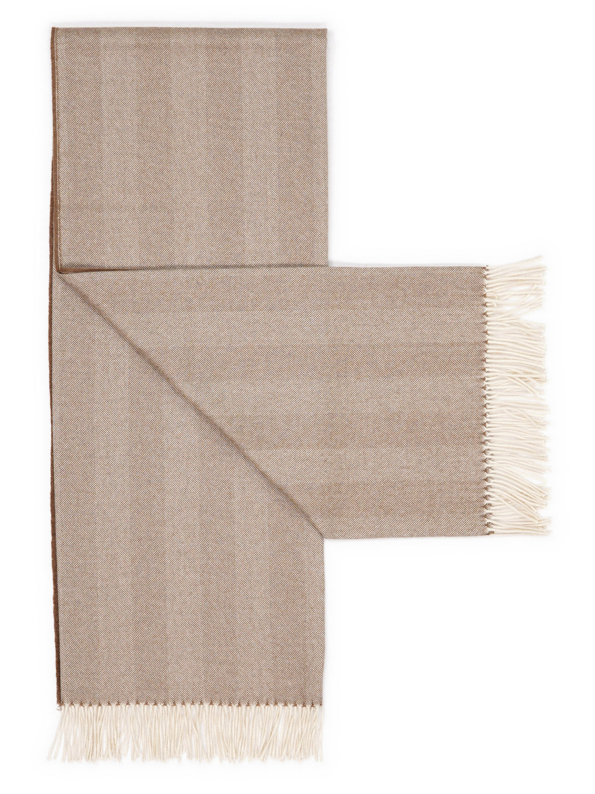 Plaid « Premium Cozy » en alpaga royal – déplié