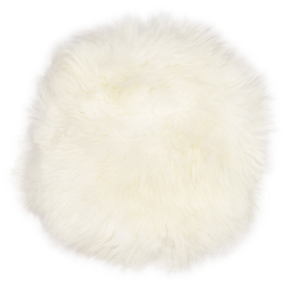 Galette de chaise en peau de mouton, Blanc