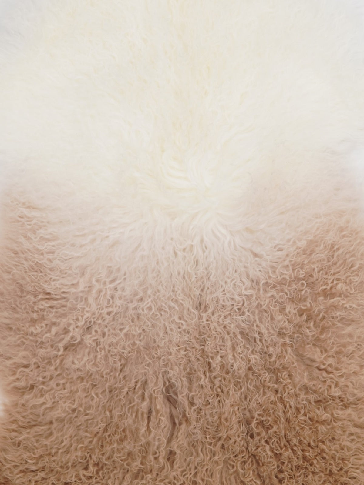 Tapis en peau de mouton Ombré